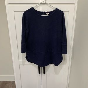 bundle - two merona tops (green and navy - size large)